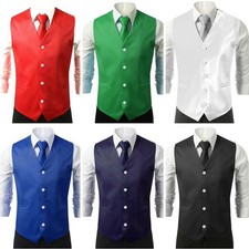 Ensemble gilet robe gilet costume de mariage élégant pour homme avec cravate i
