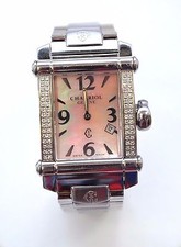 W172-Philippe Charriol Christopher Columbus RARE W/ Diamonds  Watch ref  CCSTRH2