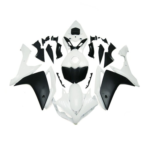 White black abs fairing - black, kit