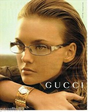 PUBLICITE ADVERTISING 116  2006   Gucci  collection montre & lunettes