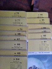 1963 - TOUT L'UNIVERS - Du N° 63 au N° 68 - Du N° 70 au N° 71 - Du N° 79 au N°86