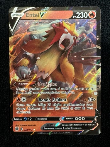Carte pokémon entei 022 - pokémon, 022/172