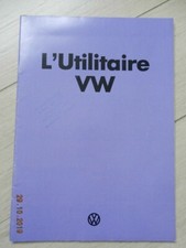 Catalogue Volkswagen L'UTILITAIRE VW aout 1974 combi T2B