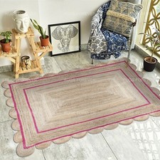 Festonné Jute Naturel Chemin