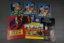 8 Affiches originales  cirque annéés 90 a 2000 ,vintage circus poster 