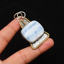 Pendentif bijou en argent sterling 925 fait main avec pierre précieuse...