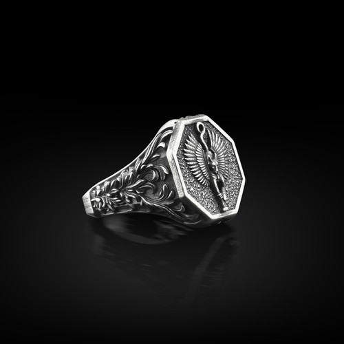 Bague homme chevalière