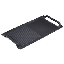 AREBOS Plaque de cuisson pour induction, 43,6 x 22,9 cm, en fonte Noir