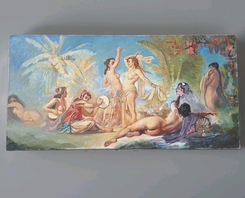 Peinture ancienne huile - huile, sur