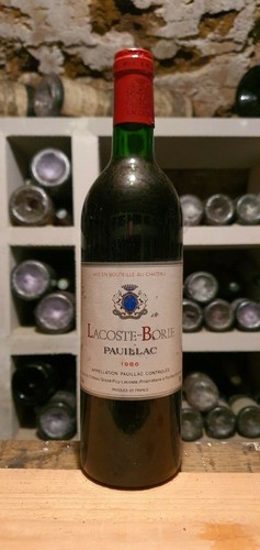 Lacoste borie 1986 - borie, pauillac