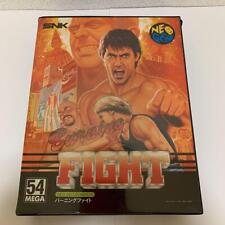 BURNING FIGHT Neo Geo AES SNK Japon Boîte Manuel