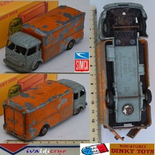 Simca cargo fourgon gris orange dinky toys france 33A d'origine boite repro 1/43