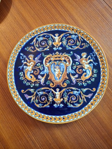 Plat faience de gien - plat,