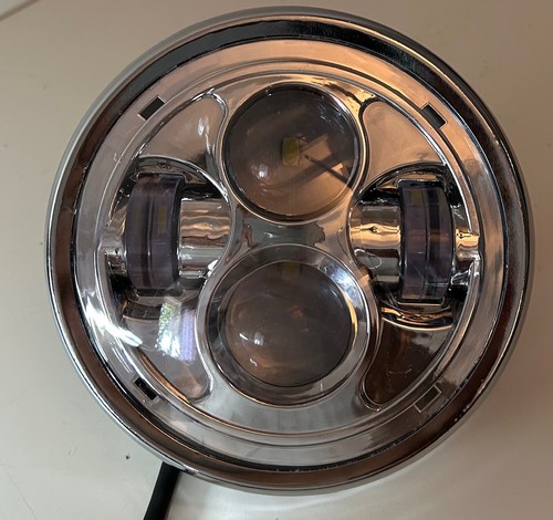 Phare led chromé pour moto - à,