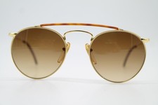 Lunettes De Soleil Vintage Robert La Roche VIENNE Or Marron Ovales