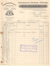 1917 MANUFACTURE DE CUIVRERIE