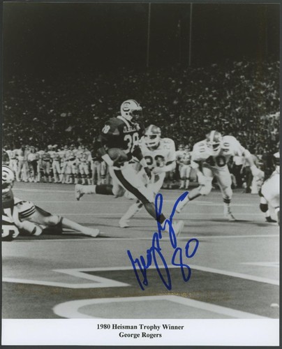 George rogers signed 8x10 - george,