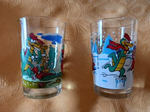 Lot verres vintage 1984 - 2,