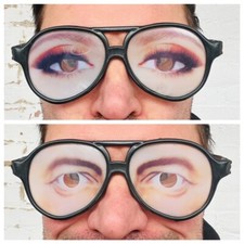Fou yeux lunettes drôle - yeux,