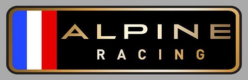 Alpine racing left sticker - racing,