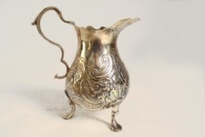 Pot à lait argent massif anglais tripode coquilles 100gr XIXème siècle