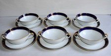 6 bols à bouillon porcelaine