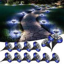 4/8/12Pack Solar Ground Lights