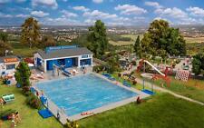 FALLER 190136 Échelle HO Aktion Set: Piscine Communale Avec Accessoires