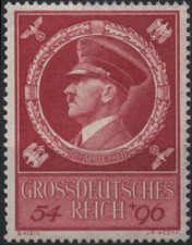 ALLEMAGNE GERMANY Deutsches Reich 804 ** Mi 887 MNH Anniversaire Hitler 1944