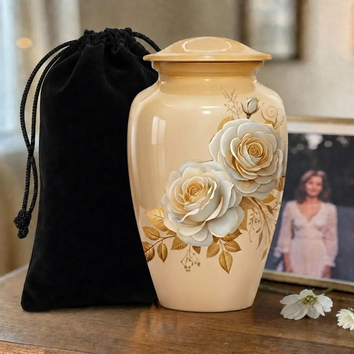 Urne crémation rose - , blanche