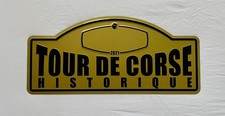 Plaque de Rallye AUTOMOBILE - TOUR DE CORSE HISTORIQUE 2021 - Métal