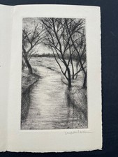 Rare gravure signée Marcel Roche Galérie Vendôme 1959 Paris Rue de la Paix