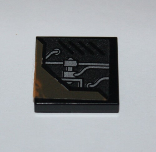 Lego agents black tile - agents,