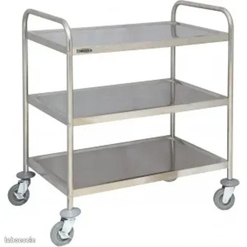 Chariot inox plateaux - chariot,