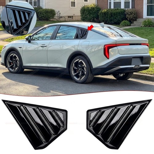 Gloss black rear window louver - gloss,