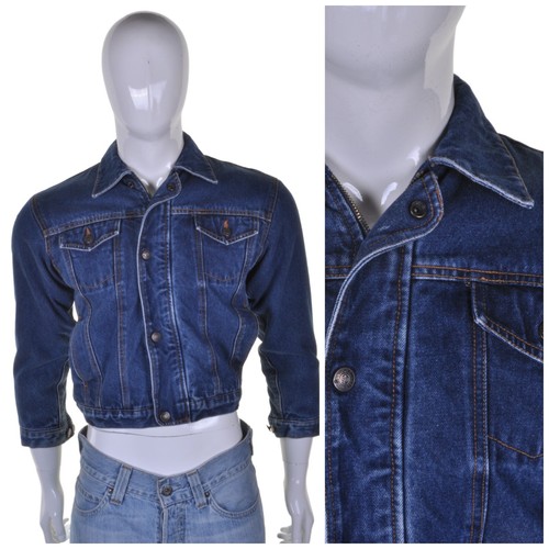 Bleu vintage jeans sherpa - vintage,