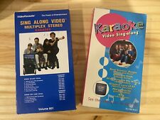 2 Video Karaoke VHS Sing Along Video Multiplex Stereo Vol. 801 & 32-1190 Vol. I