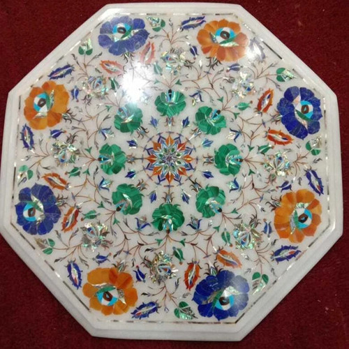 Octagonal marble table top - octagonal,