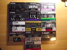 Lot 13 cassettes audio sony ux-pro tdk sa-x maxell basf agfa