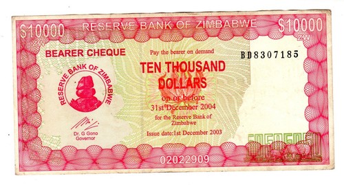 Reserve bank zimbabwe - reserve,