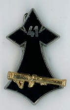 Infanterie 41° RI hermine LRAC de 89 mm or