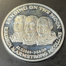 Médaille Apollo 11 - Landing On The Moon 1969 - Argent