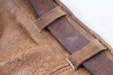 Ancienne Culotte En Cuir 3/4 Tracht Jäger Vintage Avec Ceinture Drechsler