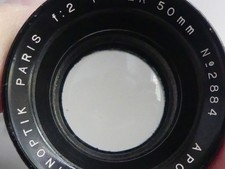OBJECTIF PHOTO CINEMA KINOPTIK APOCHROMAT 50MM f.2 