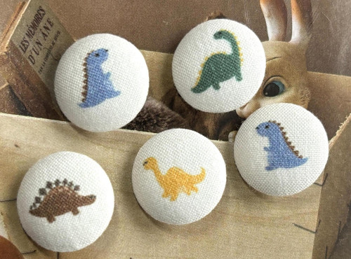 Boutons tissu recouvert - 5,