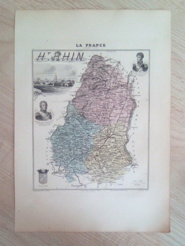 1889 carte ancienne du - -,