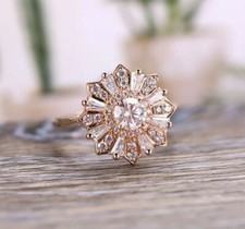 Art Déco 1.50CT Diamant Rond