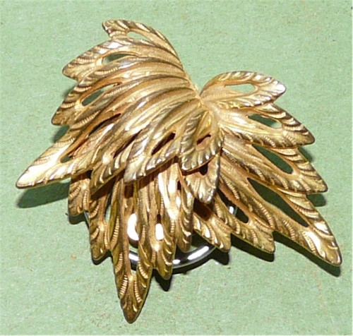 Broche ancienne métal - broche,