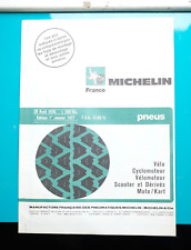 Vintage Original CATALOGUE Pneu Vélo CYCLOMOTEUR Moto Kart MICHELIN 1976 FRANCE