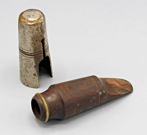 Ancien bec bois saxophone - ancien, en